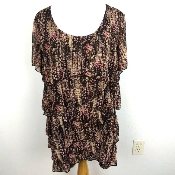 CJ Banks Layered Top | sz X - Picture 1 of 4